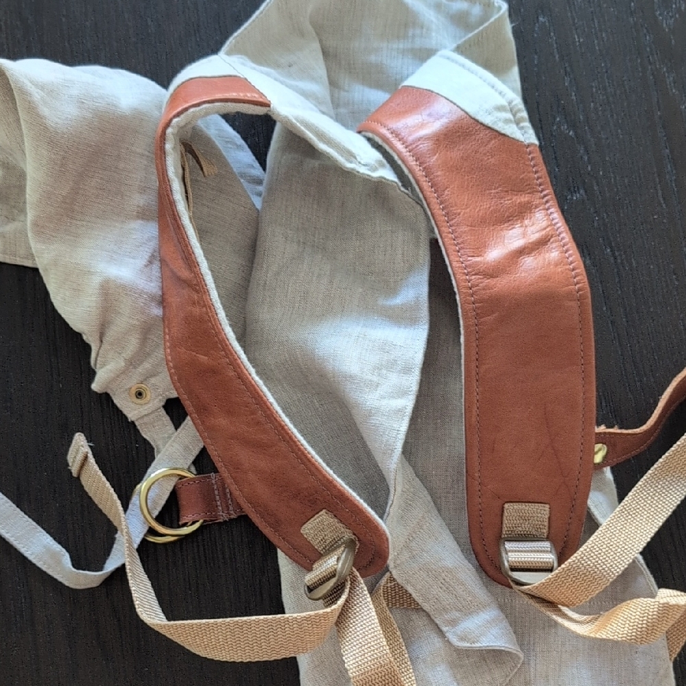 Brown Leather Strap Carrier